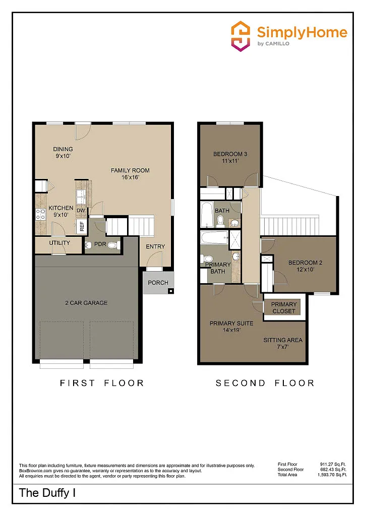 The Duffy I Floorplan The Duffy I Floorplan - 1023 Crossing Dr
