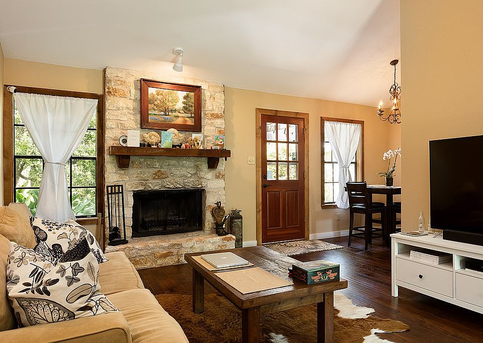Living Room and Fireplace