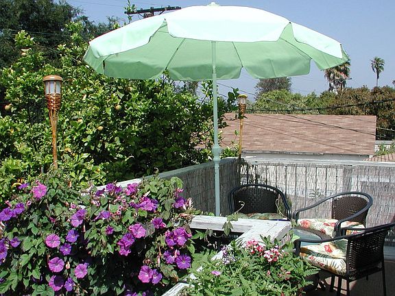 Upstairs12 - Patio Deck (views of Santa Monica Mts beyond)