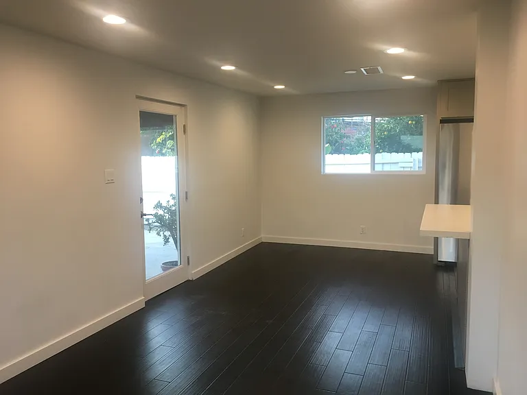 Living room looking towards entry