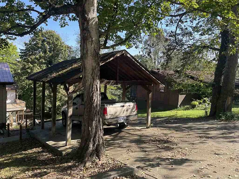 Covered parking spot