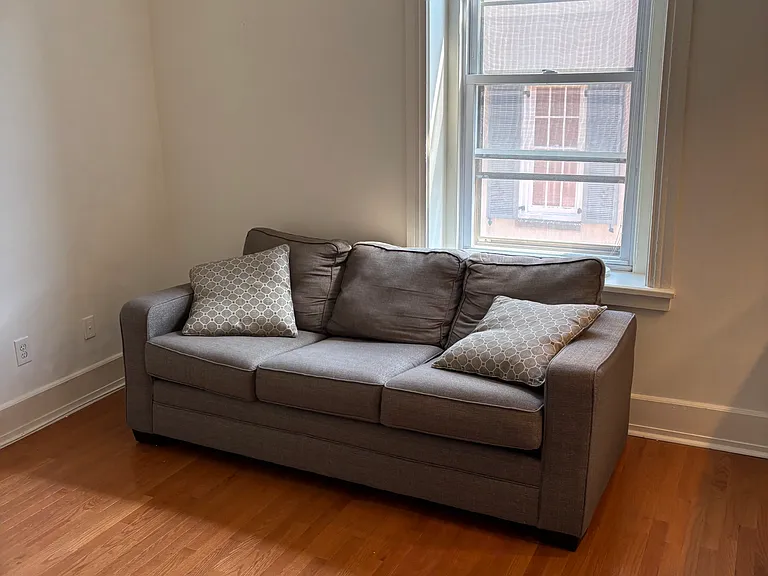 Bright living room space