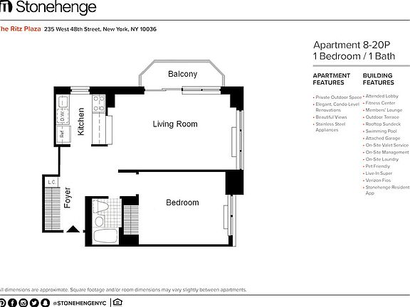 2nd image of 235 W 48th St APT 9P