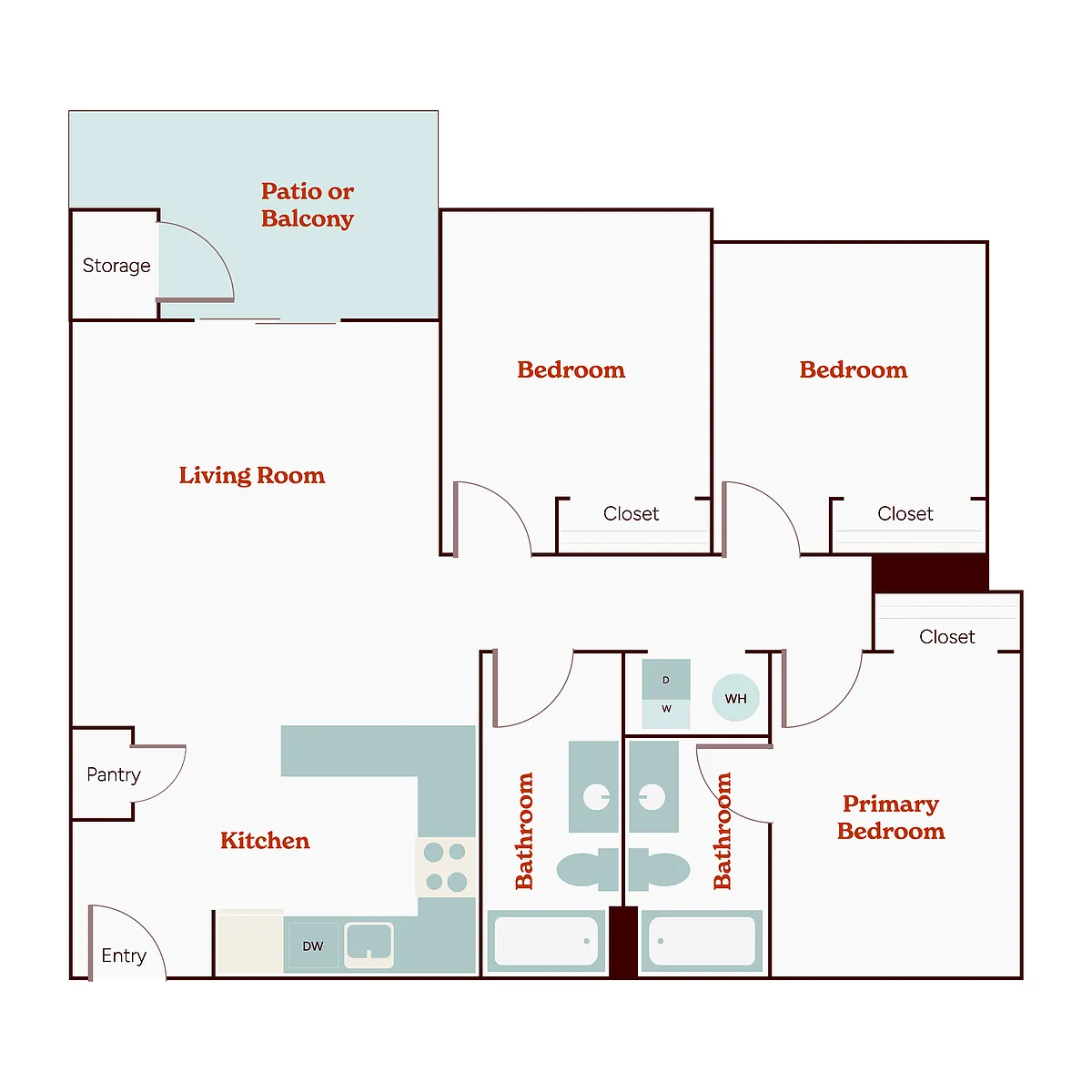 Floor plan 3X2 - D1