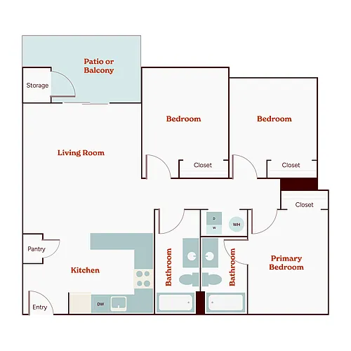 Floor plan 3X2 - D1