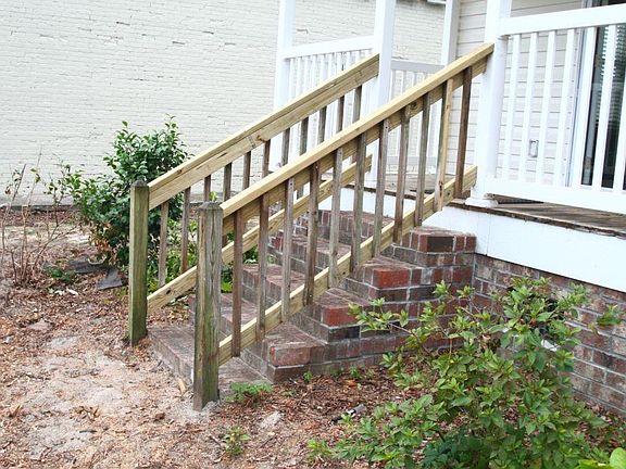 New rails to front porch