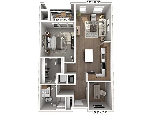 Floor plan A2 Den