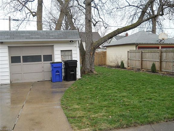 Detached 1.5 car garage and fenced-in yard.