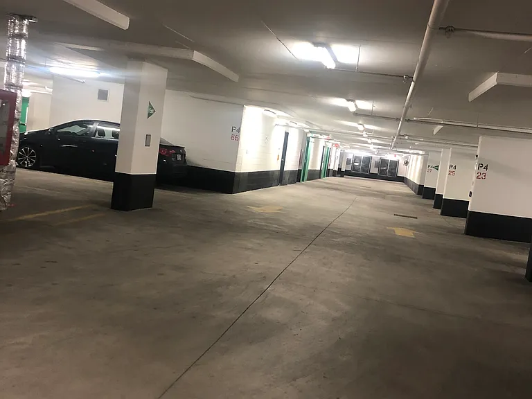 Secure underground garage