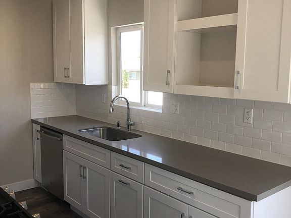 Quartz Counters/Open Shelving