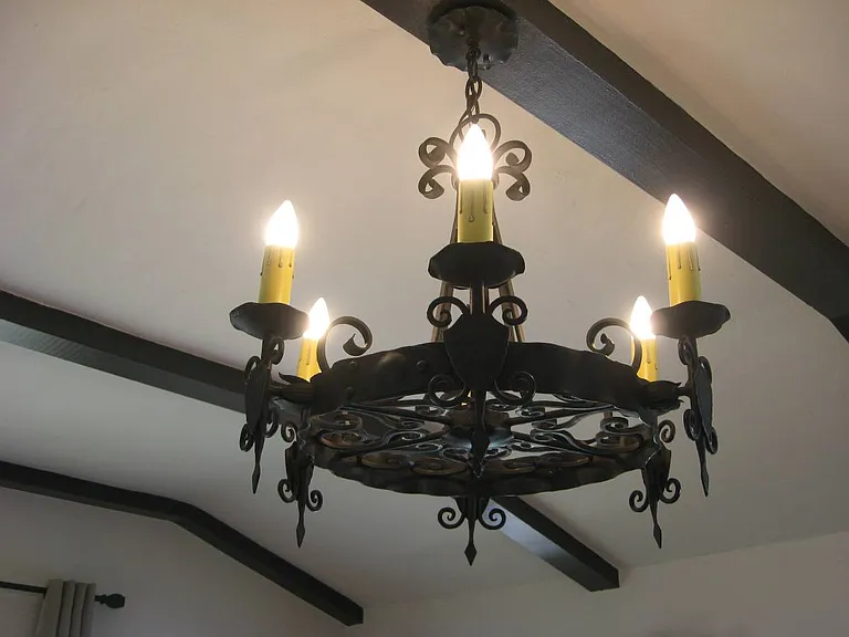 Character lighting consistent with Spanish style home