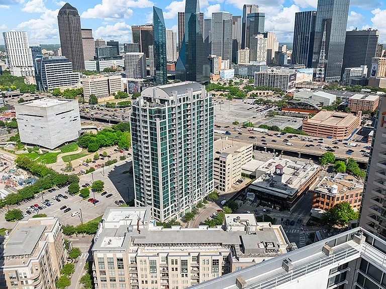 Surrounded by Downtown Dallas views