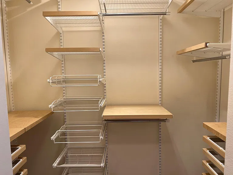 Primary closet