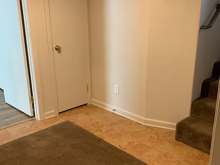 Basement foyer closet