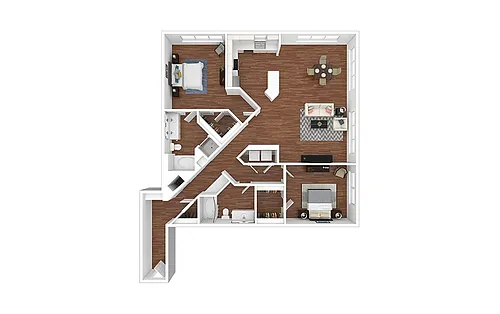 Floor plan Teal - Renovated