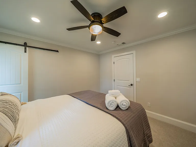 Modern Bedroom 4 with En-Suite, Storage Bed & Tranquil Garden View
