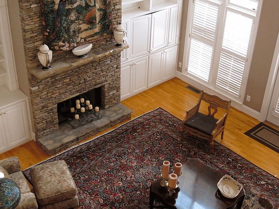 Den view taken from upstairs balcony