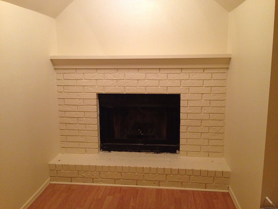 Wood burning fireplace