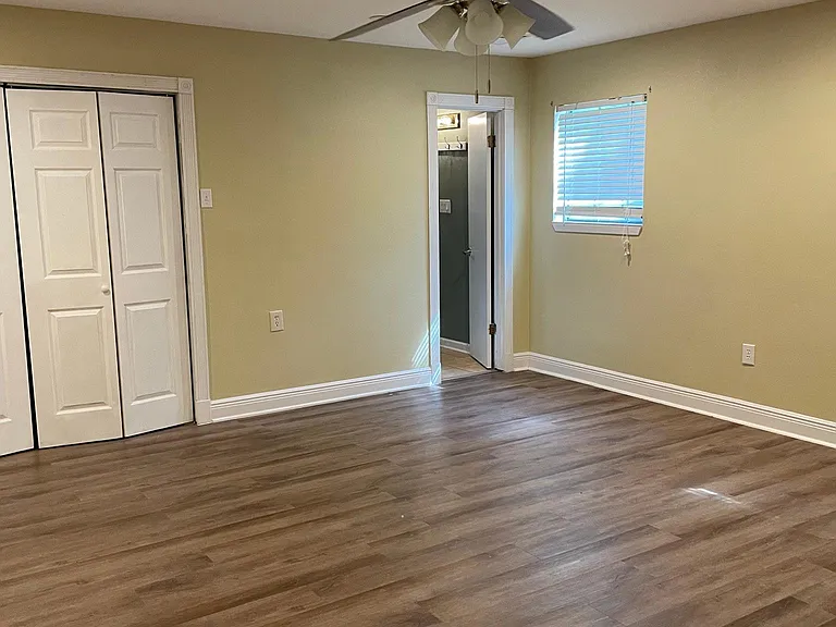 Step into comfort and style with this generously sized master suite, designed for both relaxation and functionality. Features include:
- ___ 60-inch ceiling fan for optimal airflow and year-round comfort
- __ Two walk-in closets plus an additional smaller