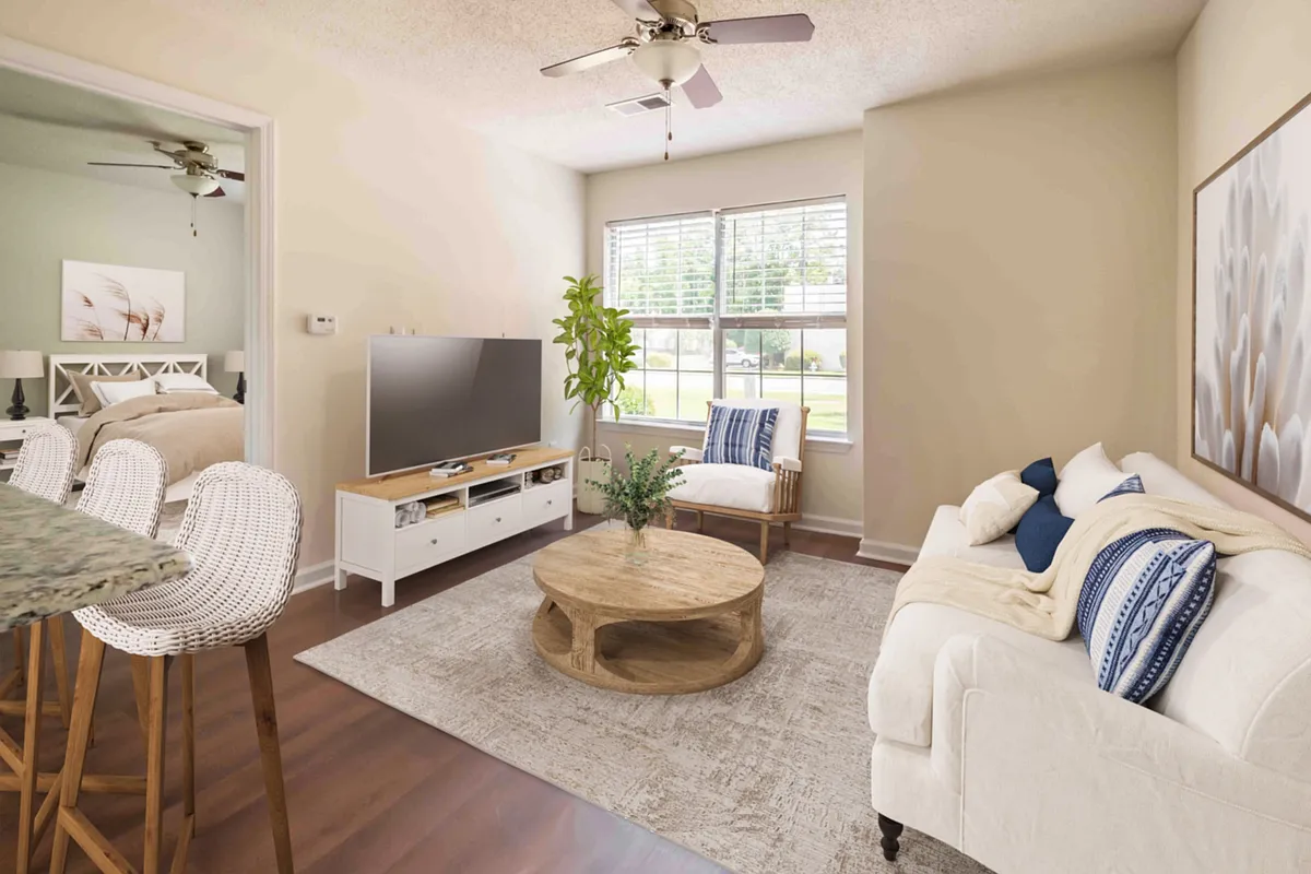 One Bedroom Living Room - Abbotts Run