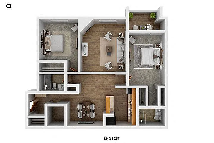 Floor plan B3