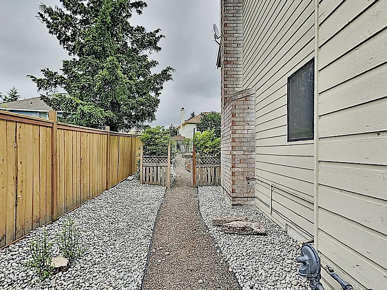 West side of house