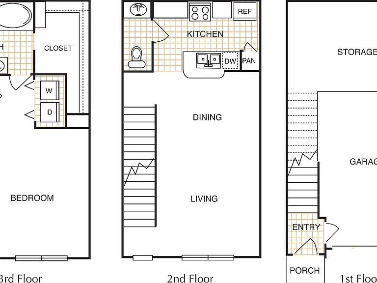 A6 floor plan Estates at Memorial Heights