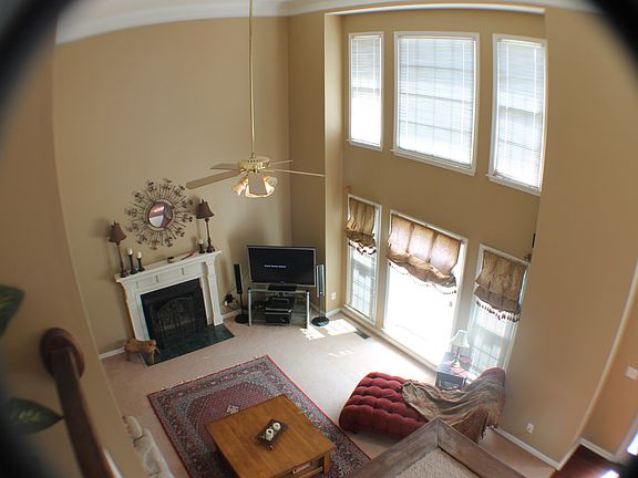 looking down into great room