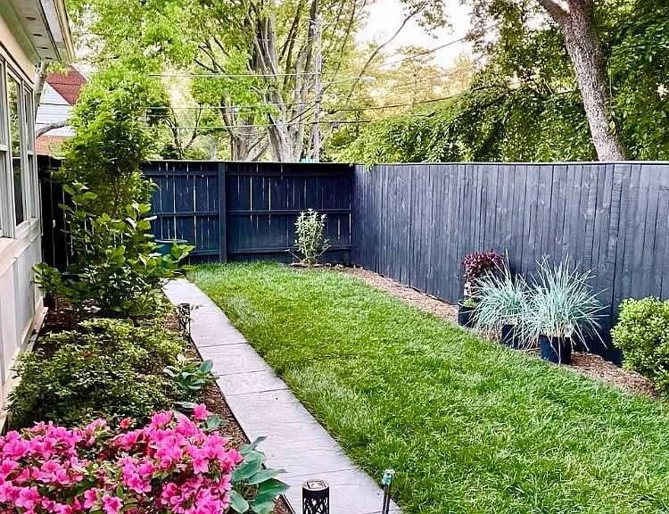 Beautifully Landscaped Fenced Yard