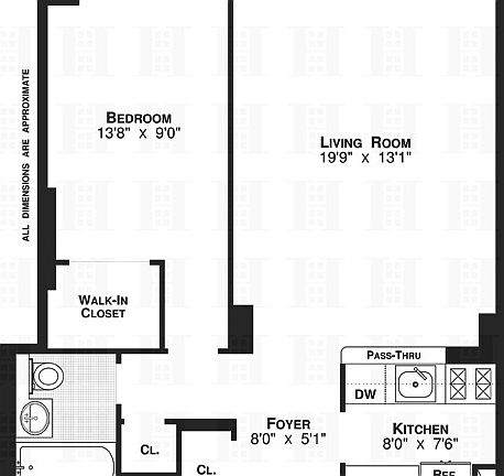5th image of 345 W 58th St APT 7N