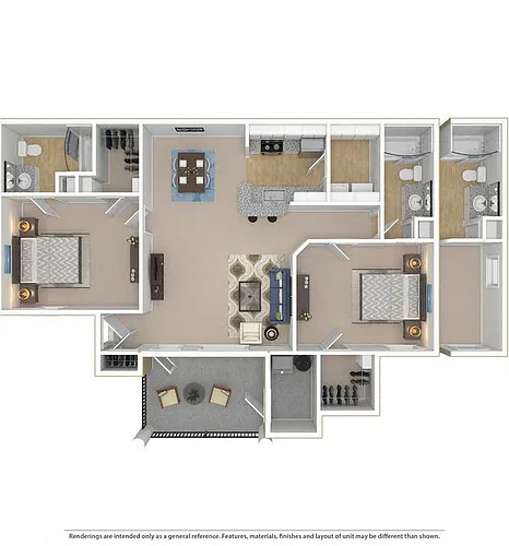 Floor plan Garrison w/ Balcony - B2A