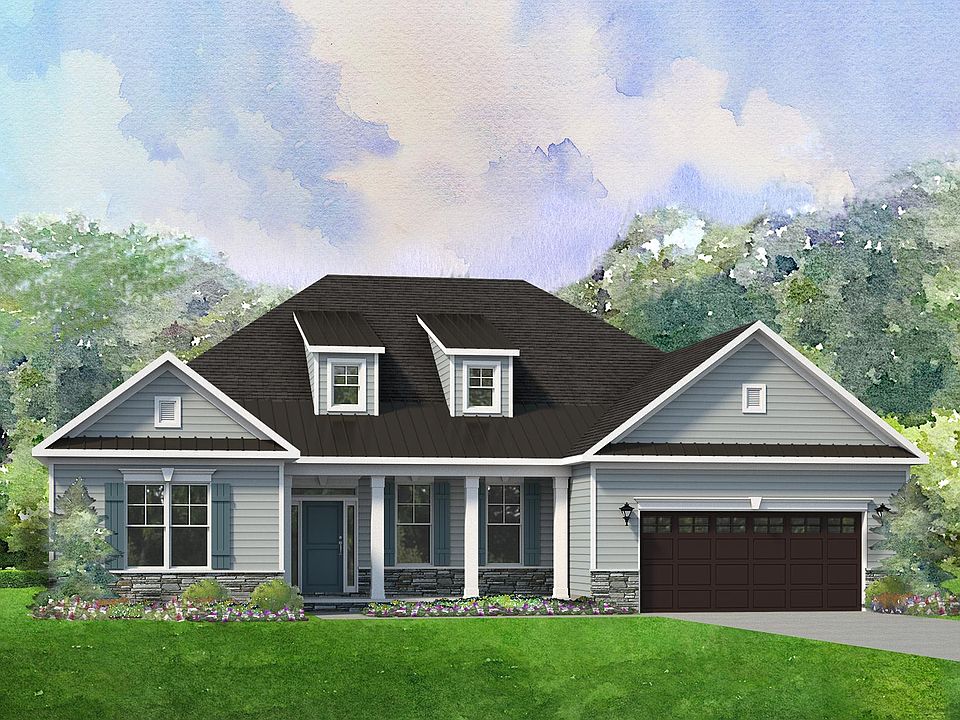 Elevation A Stone Siding