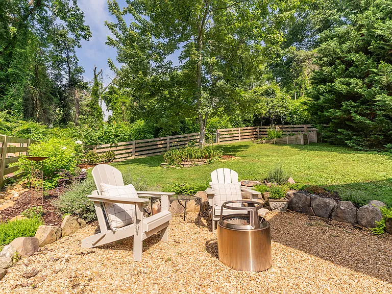 Large fully fenced private backyard