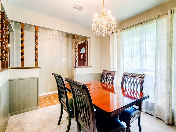 Formal dining great for family dinners.