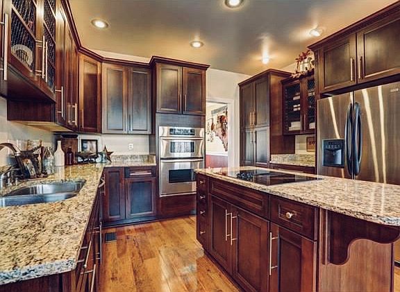 Kitchen with granite