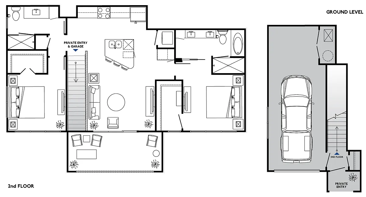 Floor plan JTH2 (twnhome)