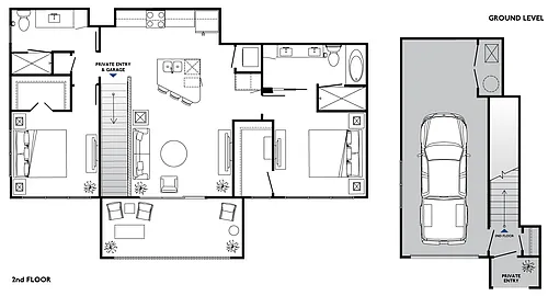 Floor plan JTH2 (twnhome)