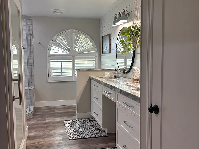 Master bathroom is nothing short of elegant.