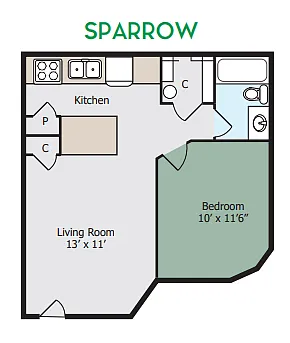 Floor plan Sparrow