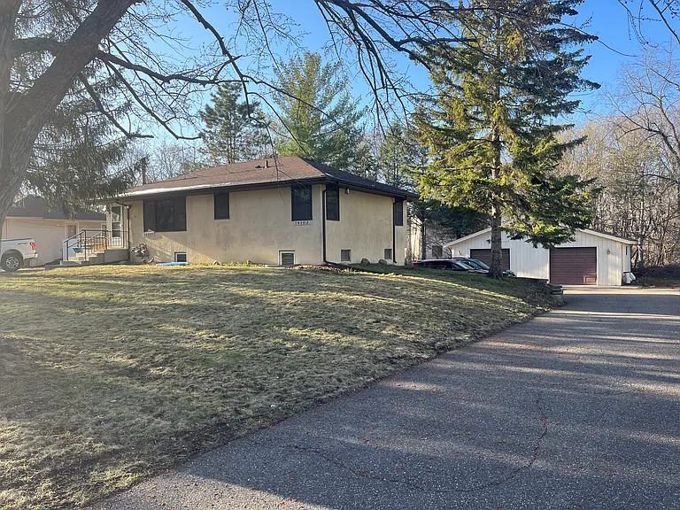 Front of Duplex and Driveway