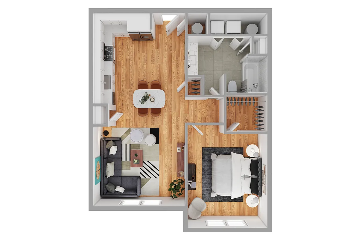 Floor plan 1X1