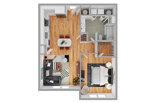 Floor plan 1X1