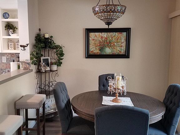 Dining room opens to back patio