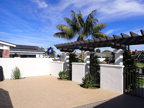 Enclosed front patio