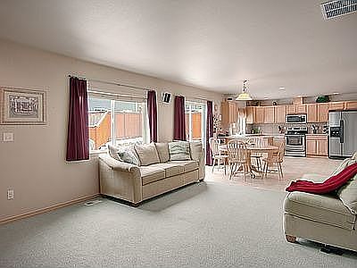Open Concept into Kitche