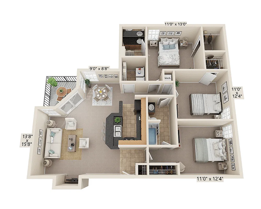 Floor plan Plan C2