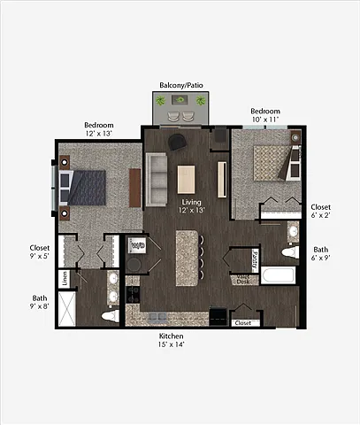 Floor plan Jefferson Style C