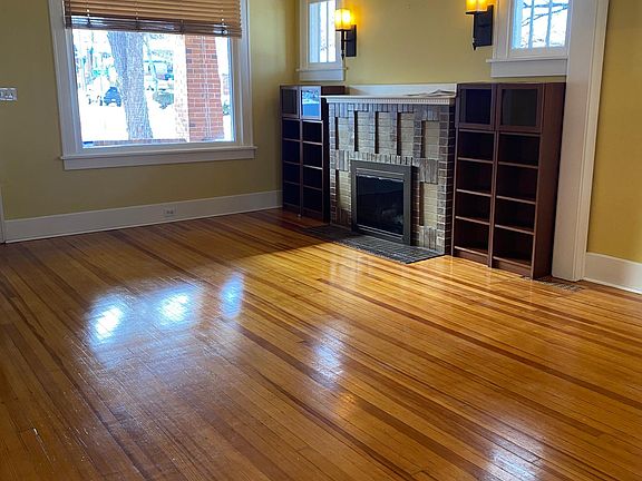 Original hardwood (fir) floors with wide picture window