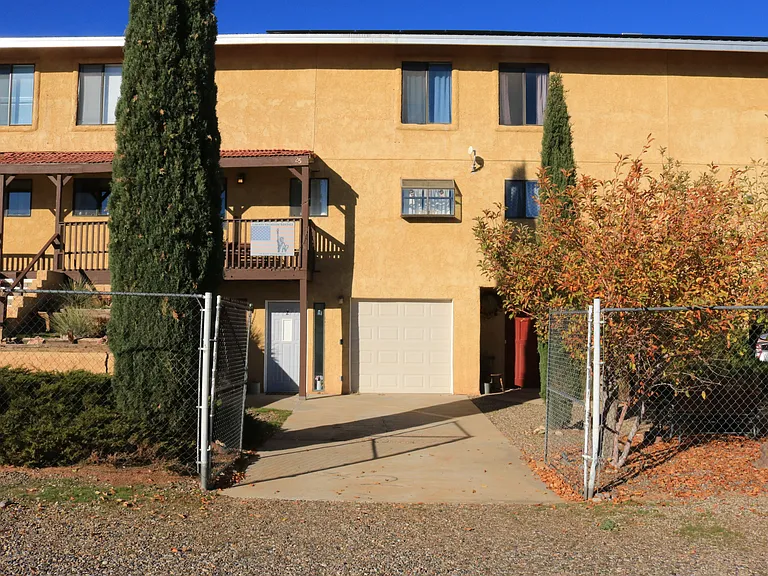 front of building and parking area