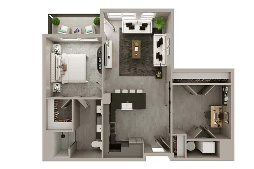 Floor plan A6 + Den